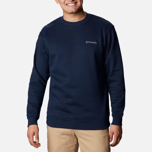 COLUMBIA Men's Hart Mountain™ II Crew Sweatshirt in Collegiate Navy Sz XL - Picture 1 of 7